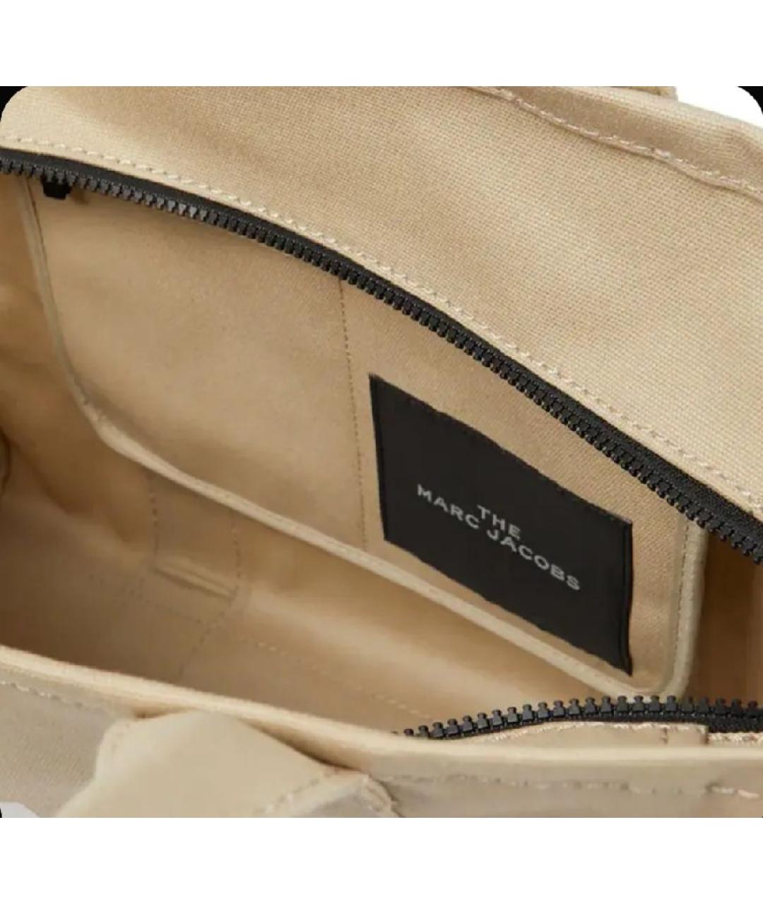 MARC JACOBS Бежевая хлопковая сумка тоут, фото 2