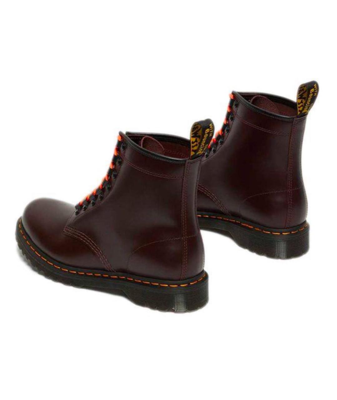 DR. MARTENS Бордовые кожаные ботинки, фото 3