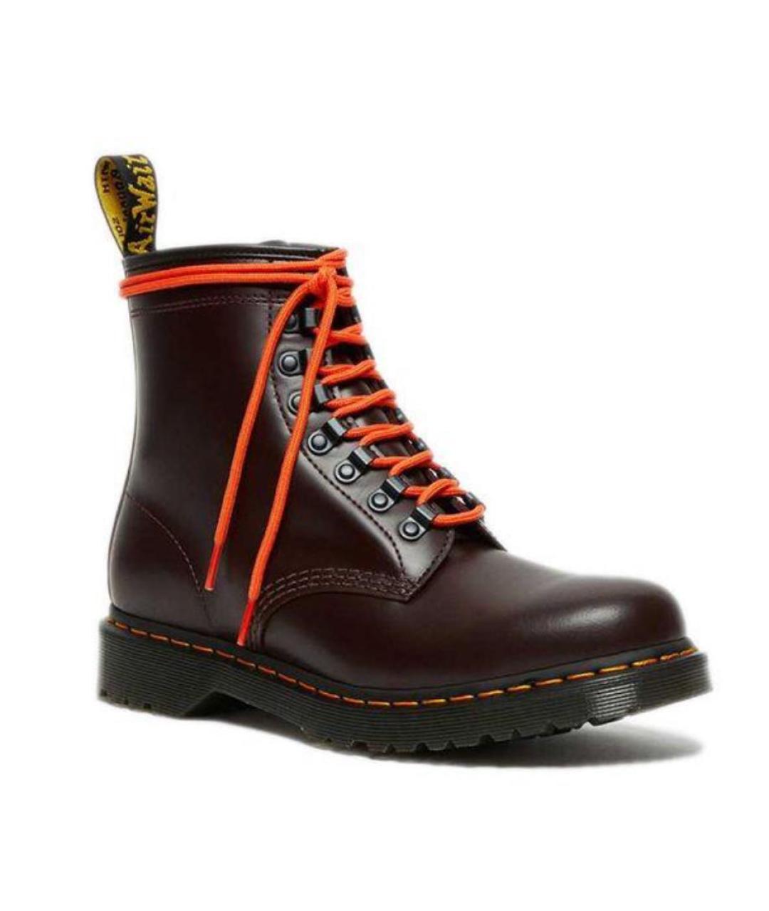 DR. MARTENS Бордовые кожаные ботинки, фото 2