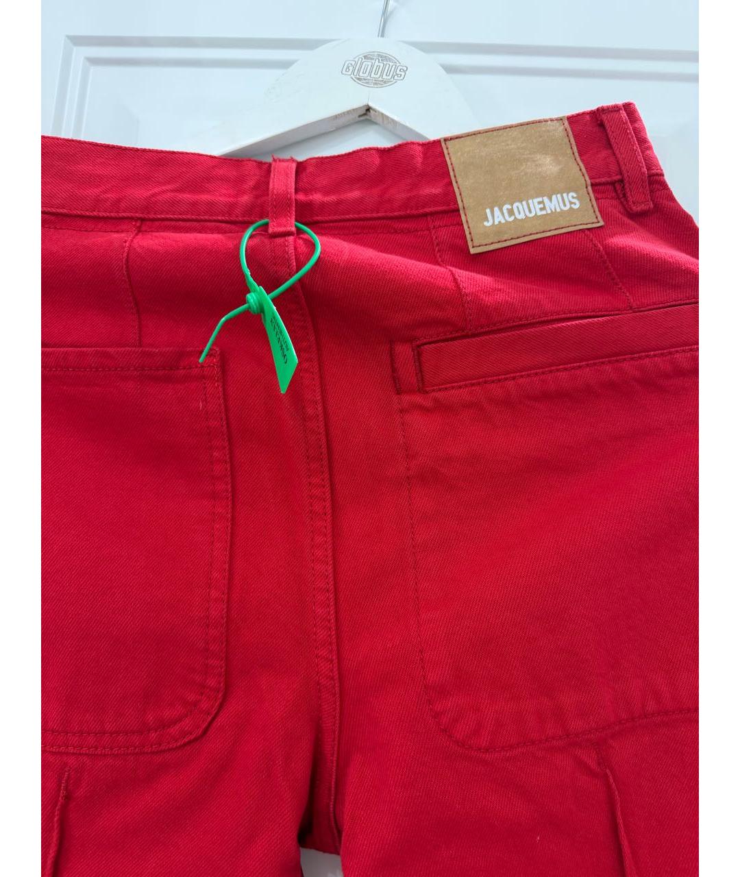 JACQUEMUS Красный хлопковый костюм с брюками, фото 7