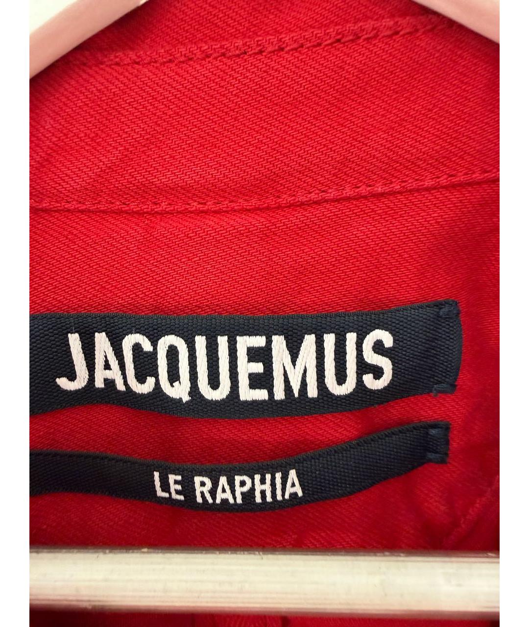 JACQUEMUS Красный хлопковый костюм с брюками, фото 4