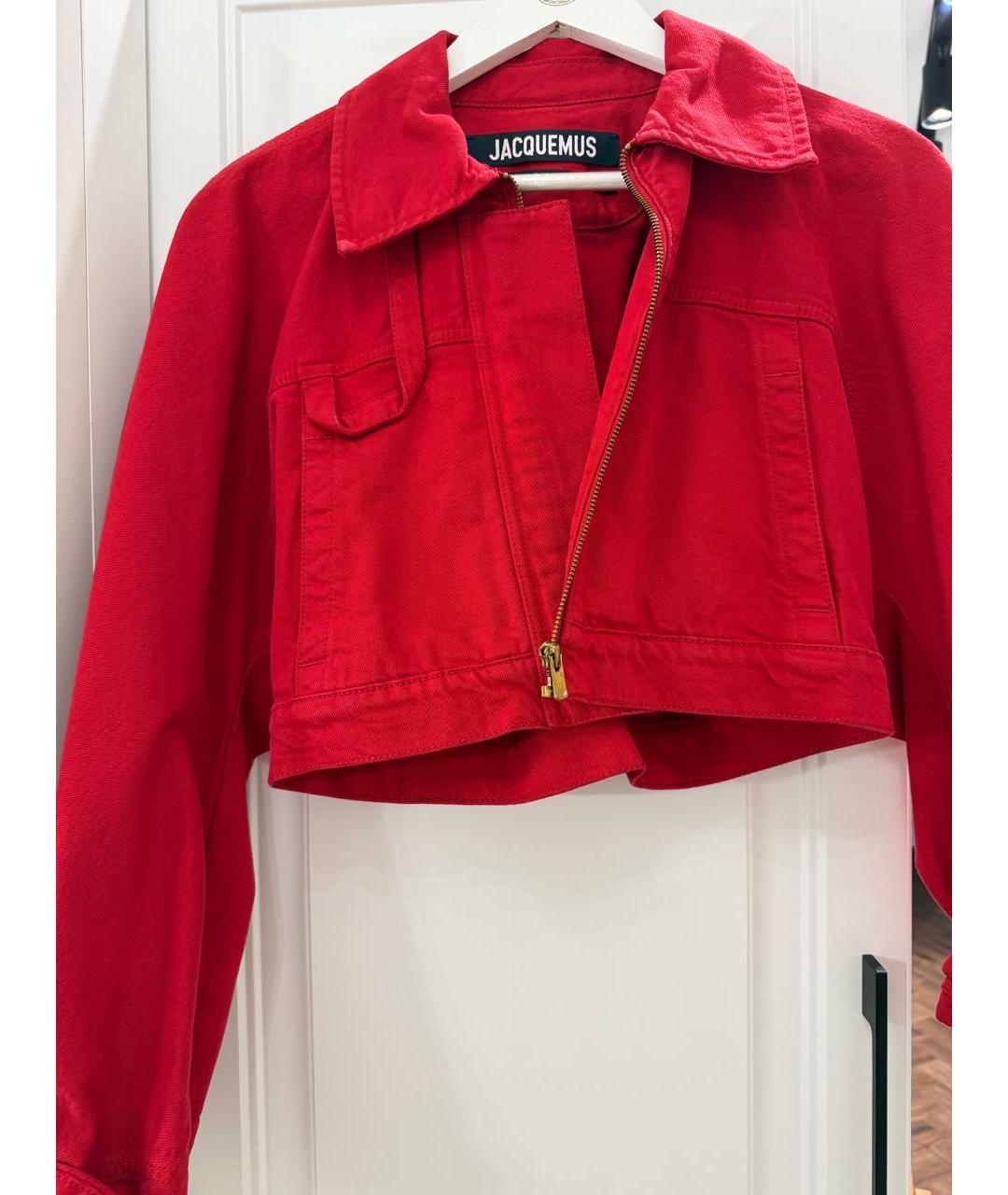 JACQUEMUS Красный хлопковый костюм с брюками, фото 9