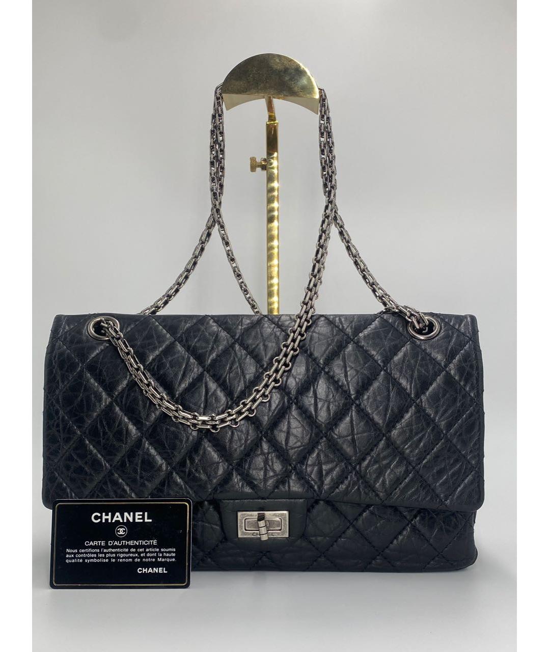 CHANEL Черная кожаная сумка через плечо, фото 3