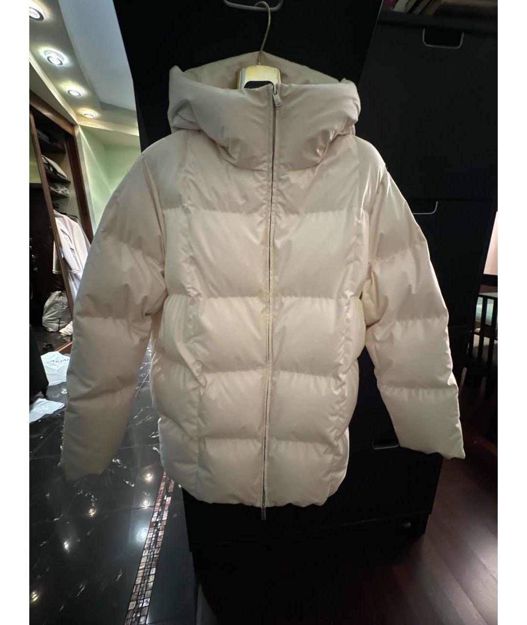 12 STOREEZ Белый полиамидовый пуховик, фото 6