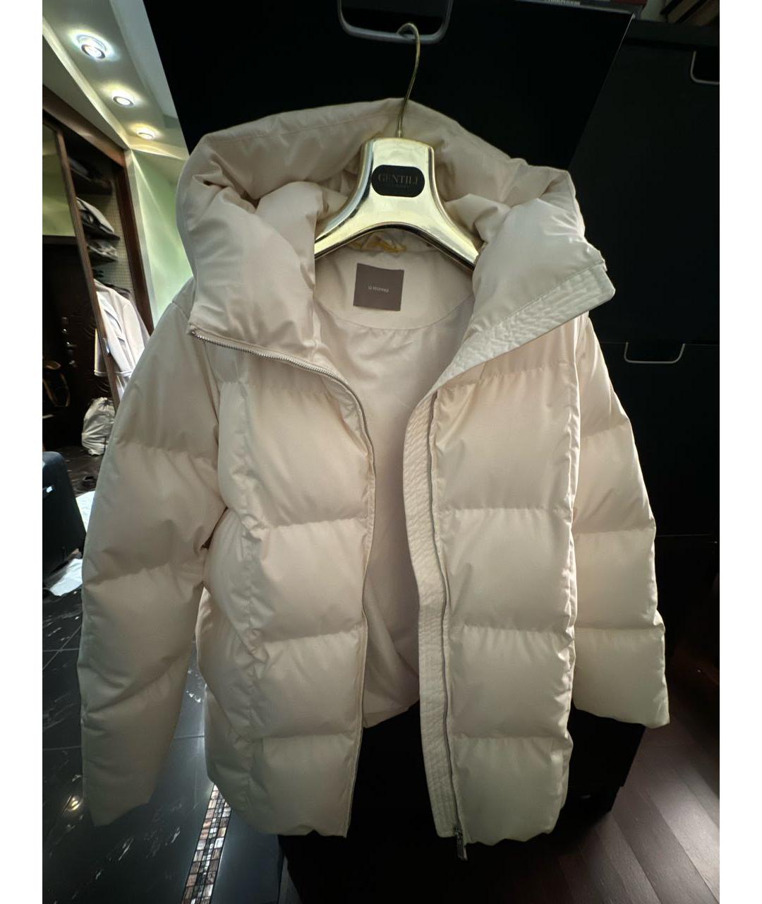 12 STOREEZ Белый полиамидовый пуховик, фото 4