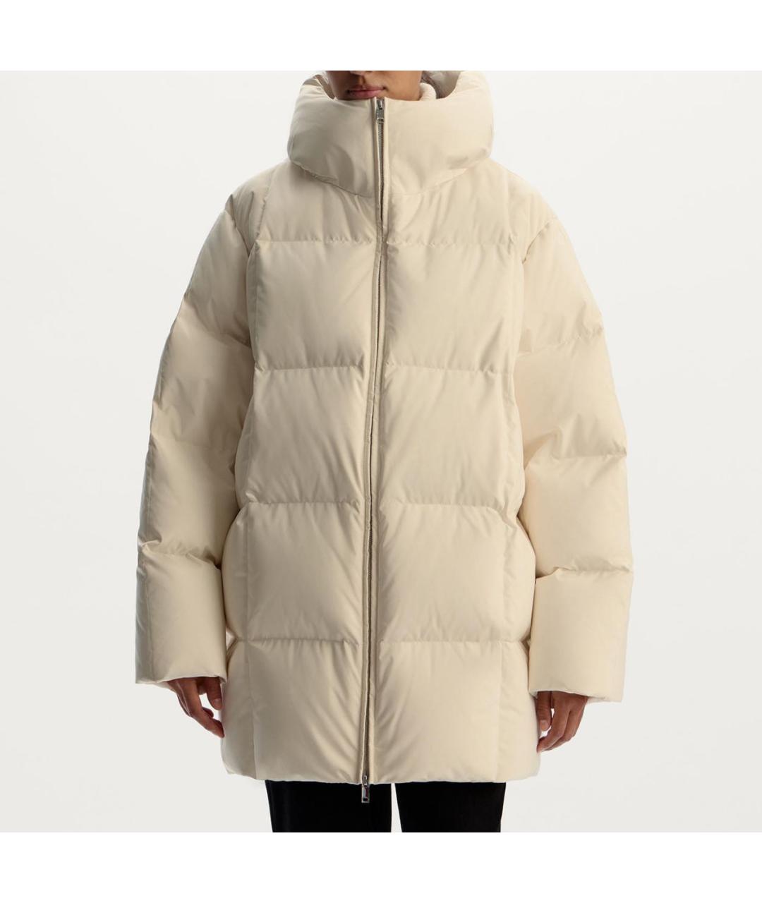 12 STOREEZ Белый полиамидовый пуховик, фото 2