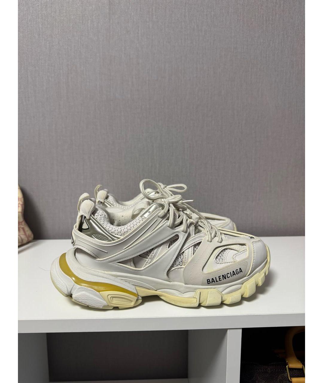 BALENCIAGA Бежевые текстильные кроссовки, фото 5