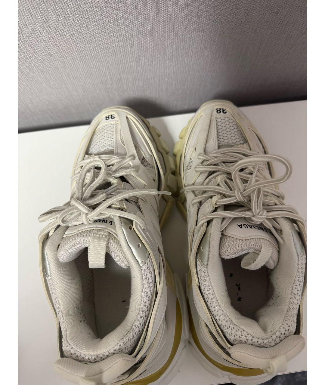 BALENCIAGA Бежевые текстильные кроссовки, фото 3