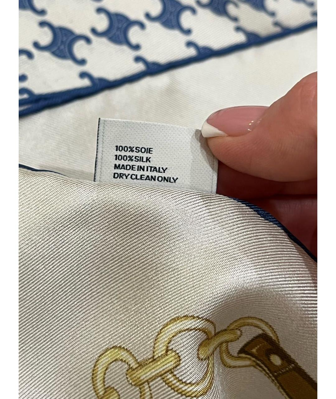 CELINE Мульти шелковый платок, фото 6