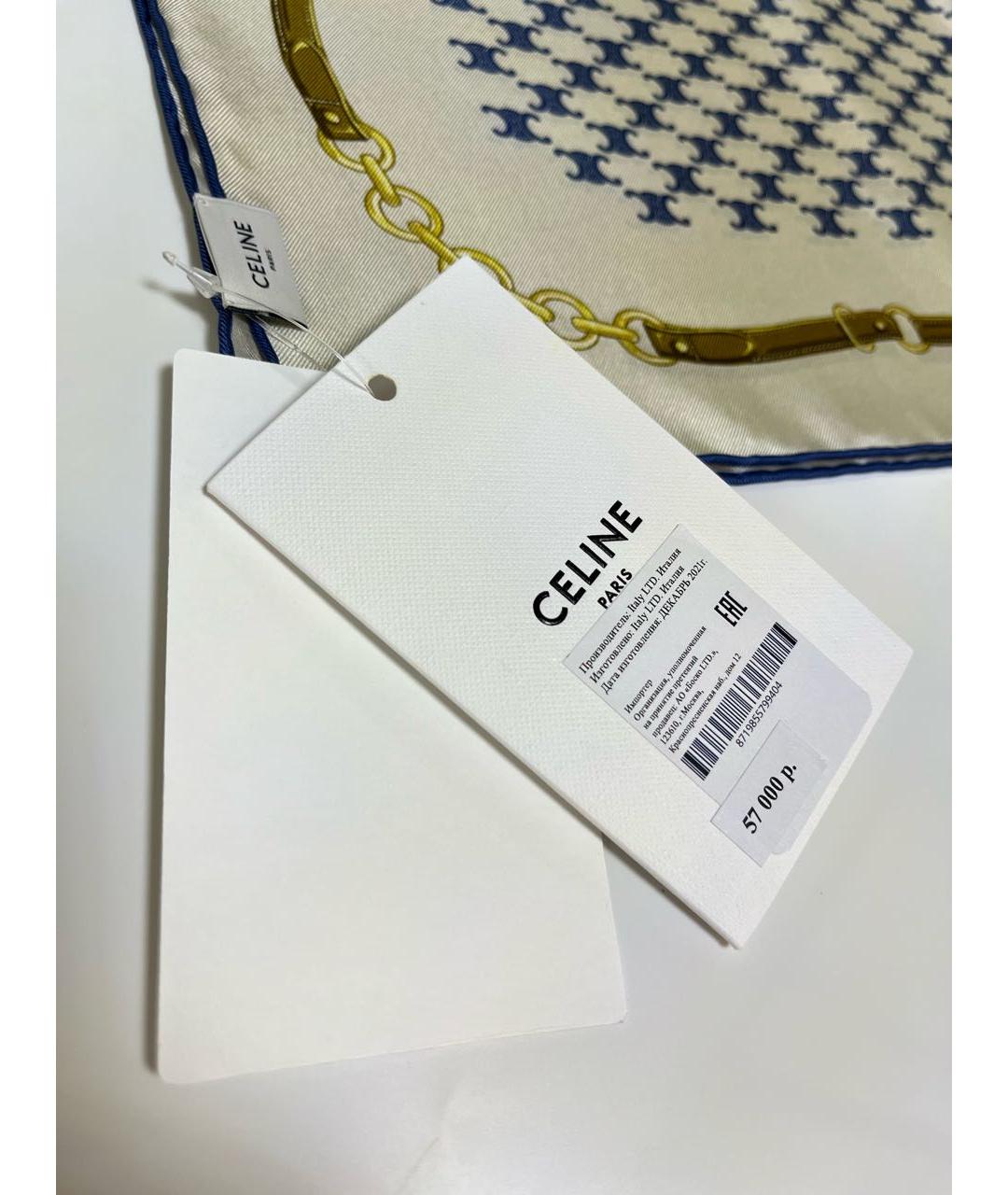 CELINE Мульти шелковый платок, фото 8