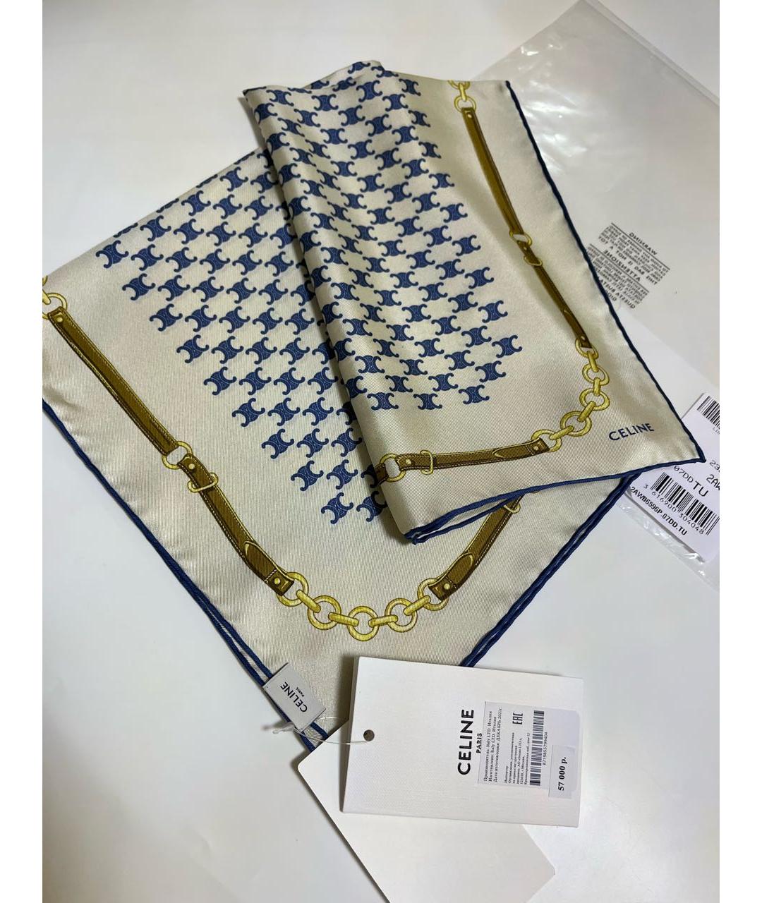 CELINE Мульти шелковый платок, фото 4