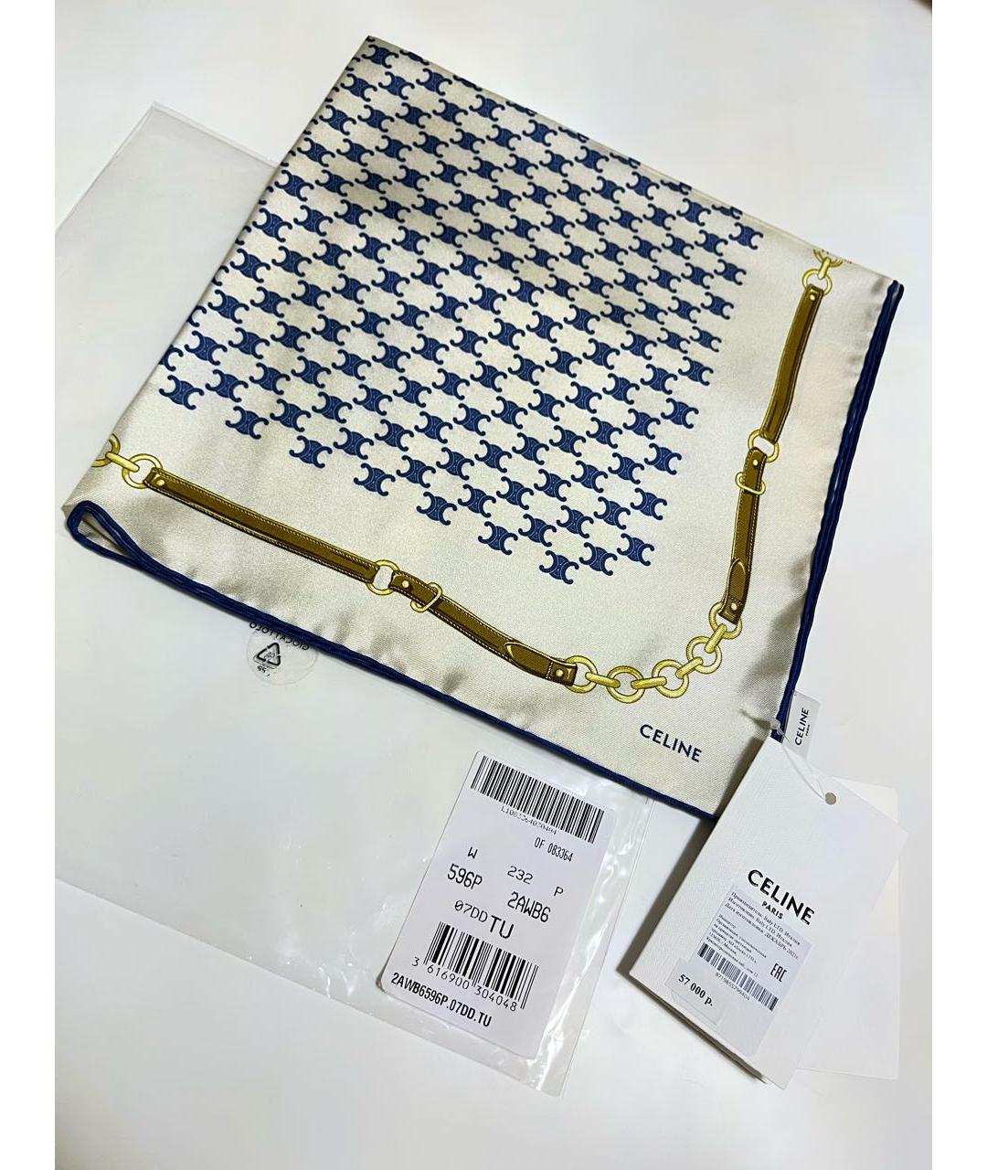 CELINE Мульти шелковый платок, фото 3