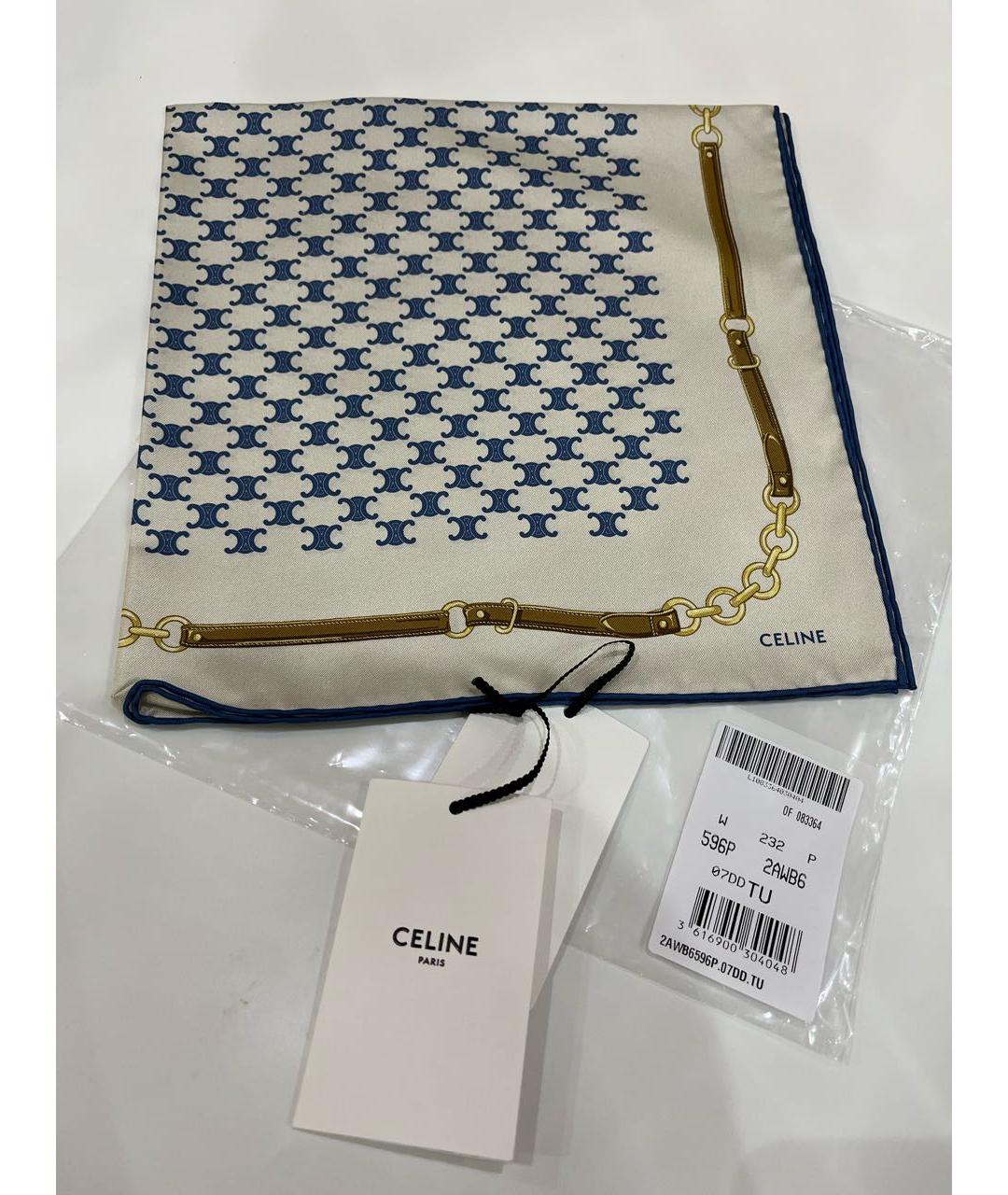 CELINE Мульти шелковый платок, фото 2