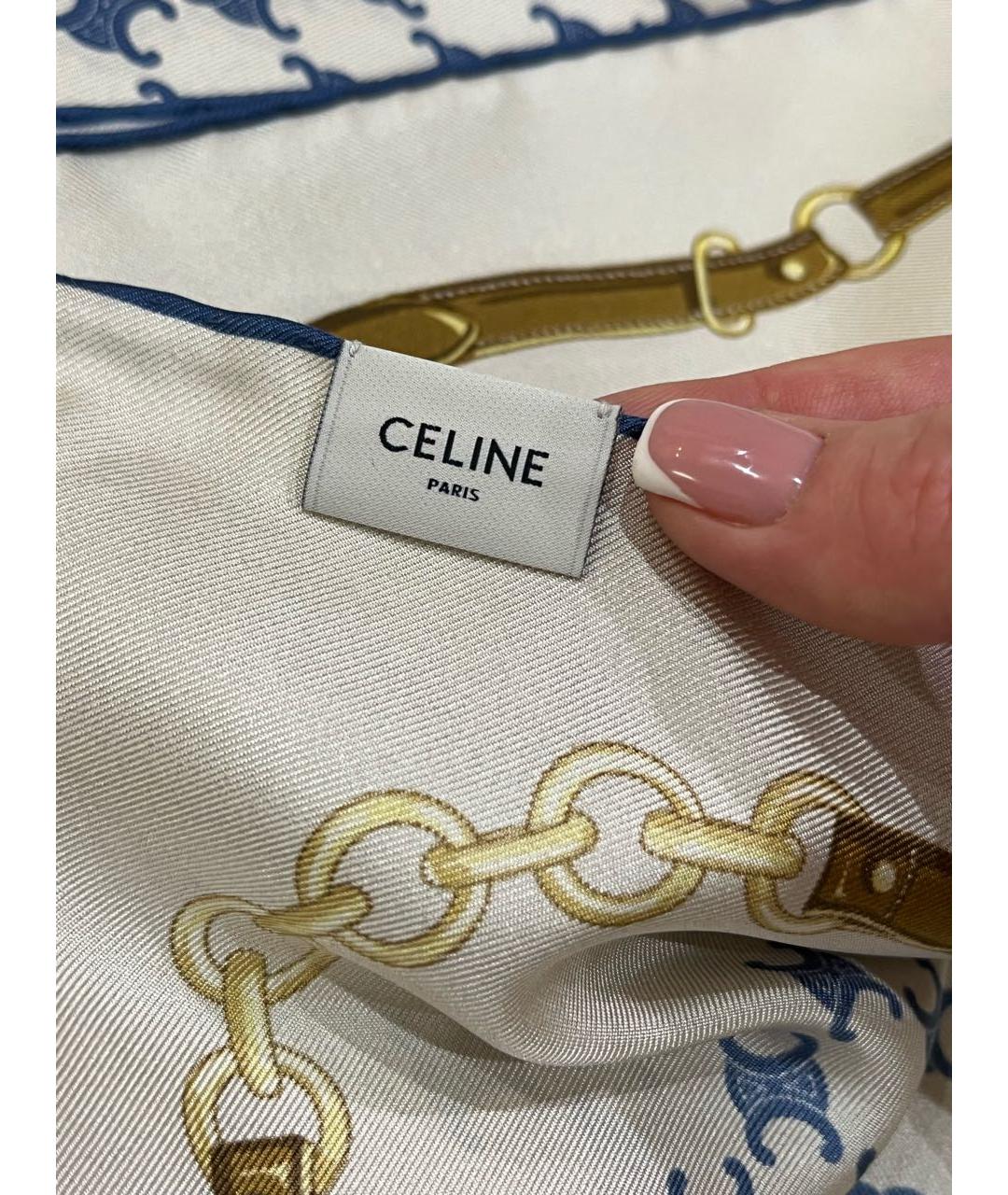 CELINE Мульти шелковый платок, фото 5