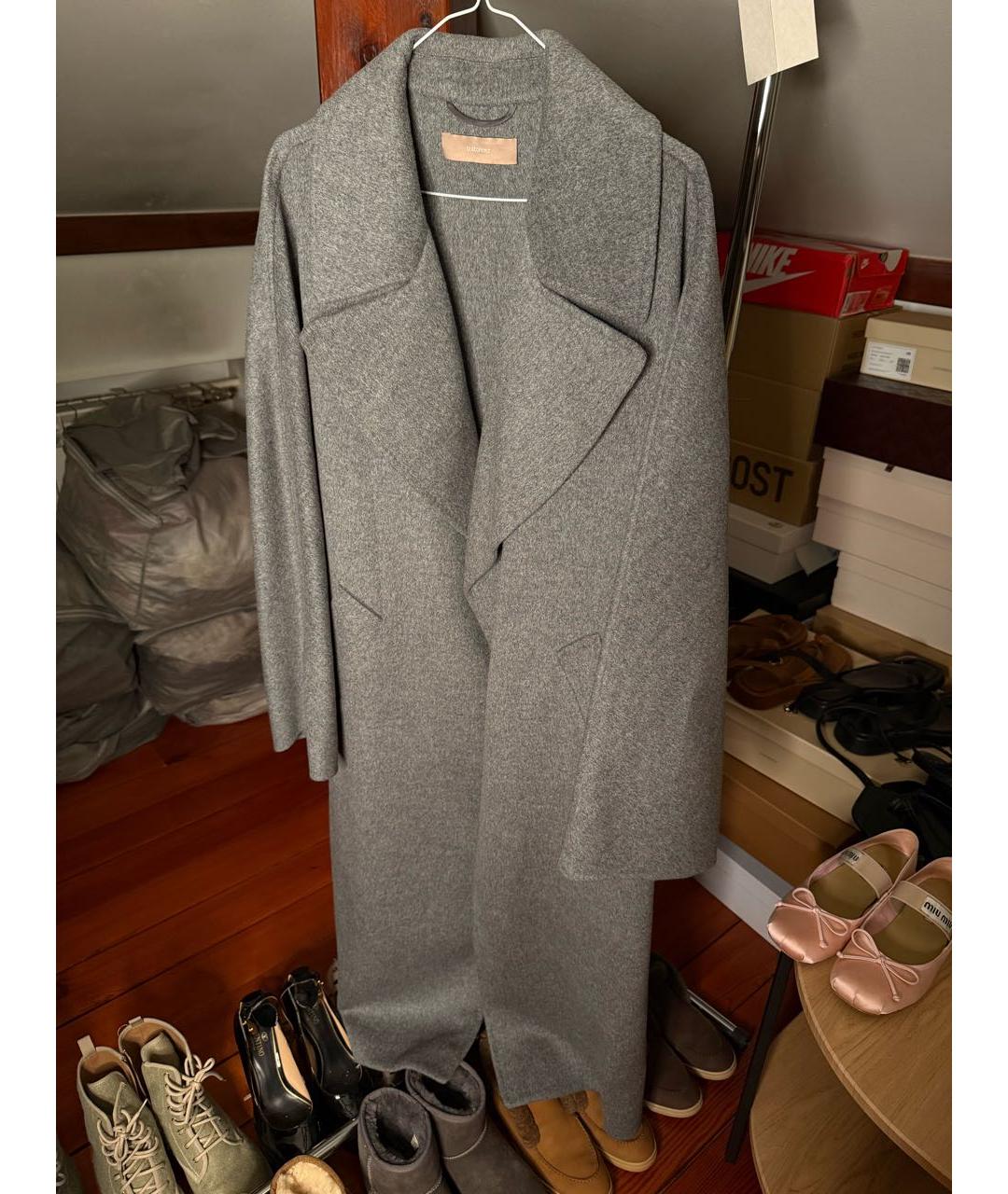 12 STOREEZ Серое шерстяное пальто, фото 8