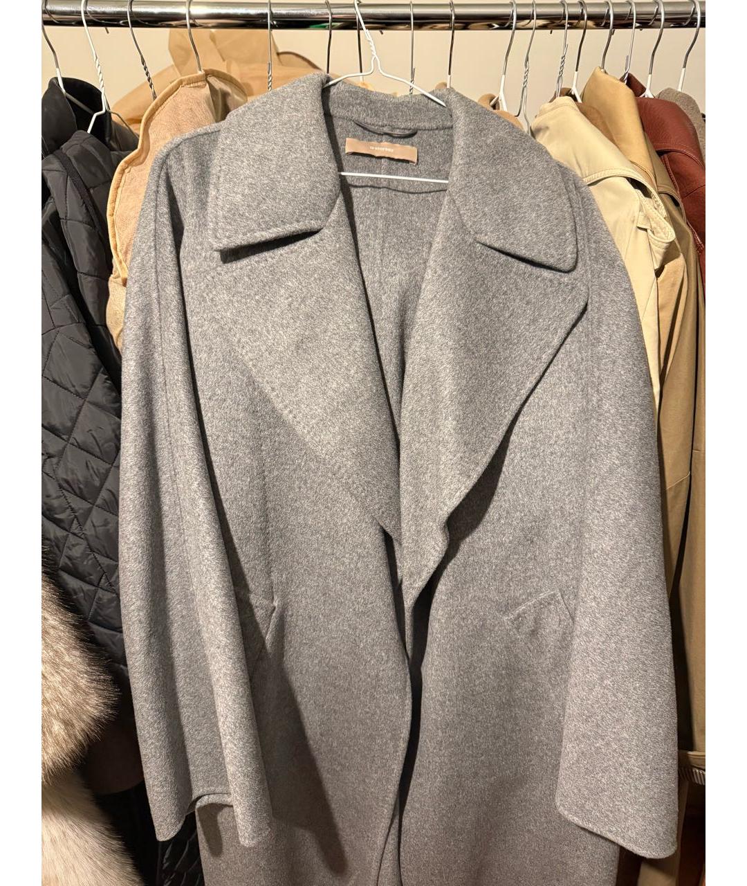 12 STOREEZ Серое шерстяное пальто, фото 3