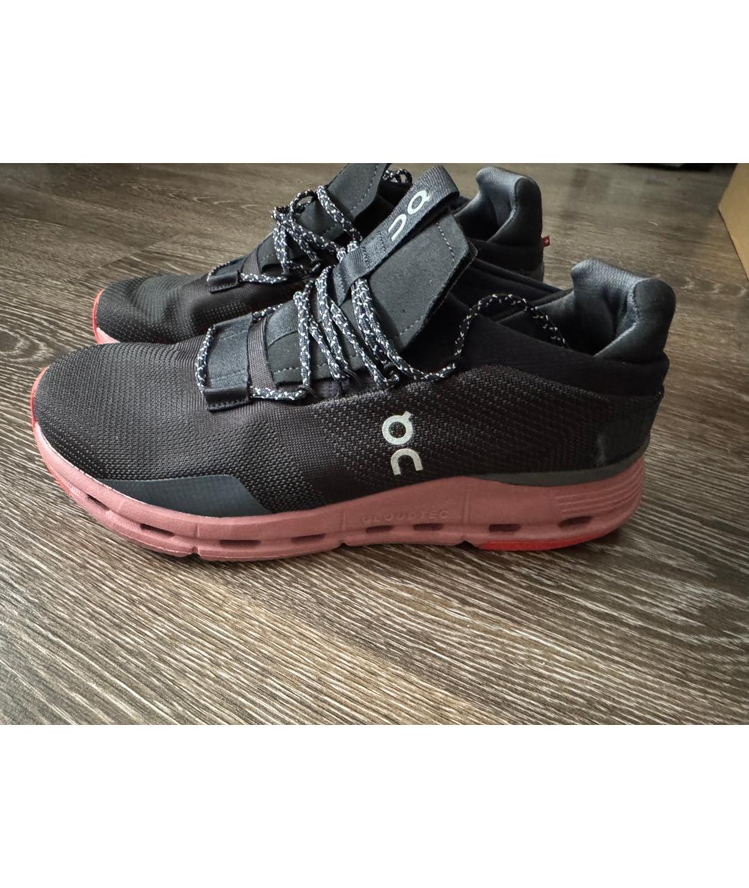 ON Черные текстильные высокие кроссовки / кеды, фото 2