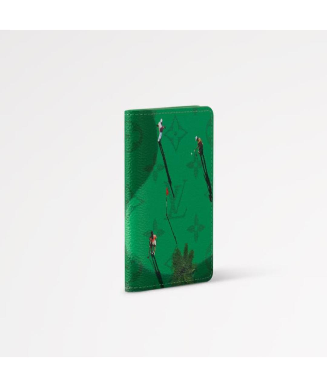 LOUIS VUITTON Зеленый кардхолдер, фото 2