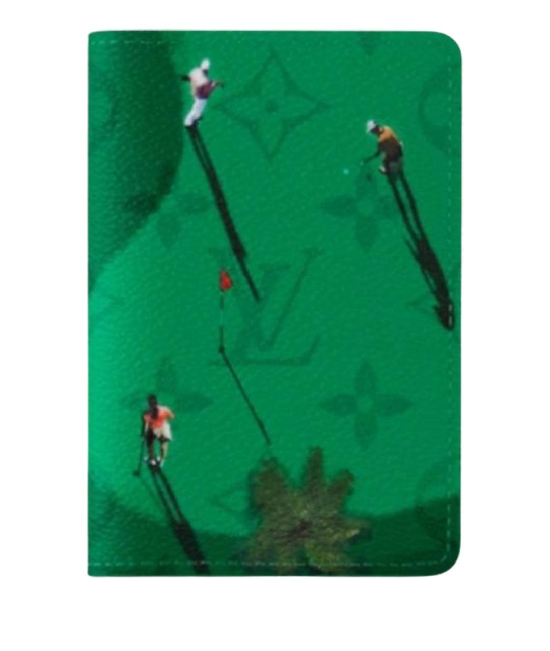 LOUIS VUITTON Зеленый кардхолдер, фото 1