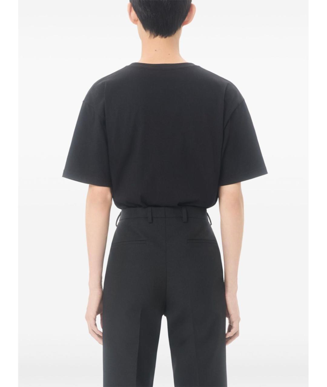 VALENTINO Черная хлопковая футболка, фото 5