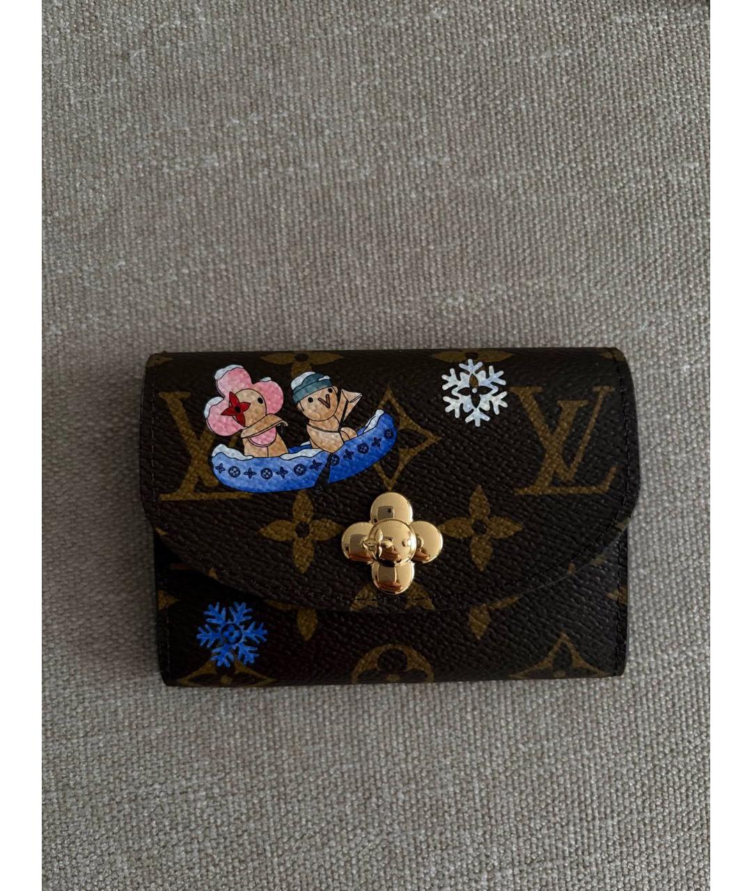 LOUIS VUITTON Коричневый кошелек, фото 3