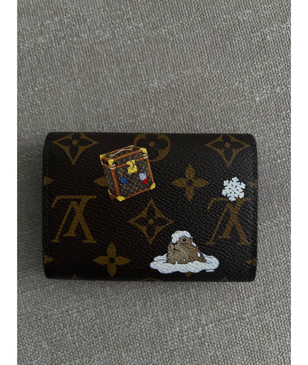 LOUIS VUITTON Коричневый кошелек, фото 2