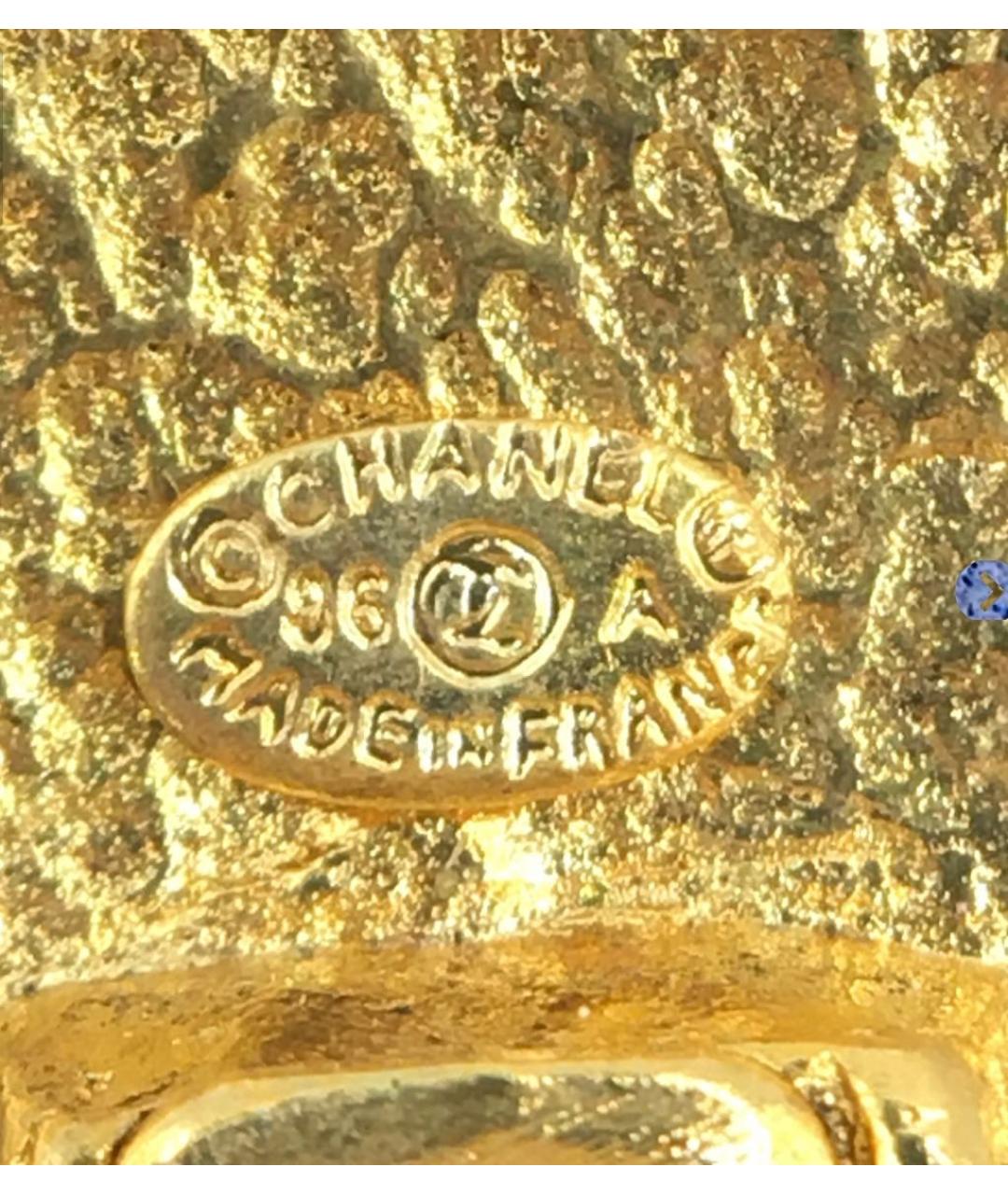 CHANEL Золотые позолоченные клипсы, фото 6