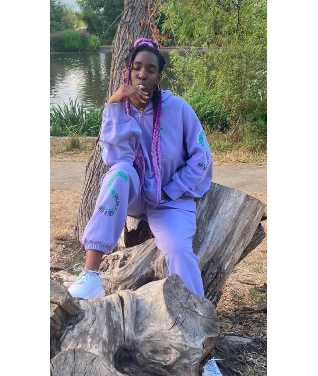 ADIDAS BY STELLA MCCARTNEY Фиолетовый хлопковый спортивные костюмы, фото 2