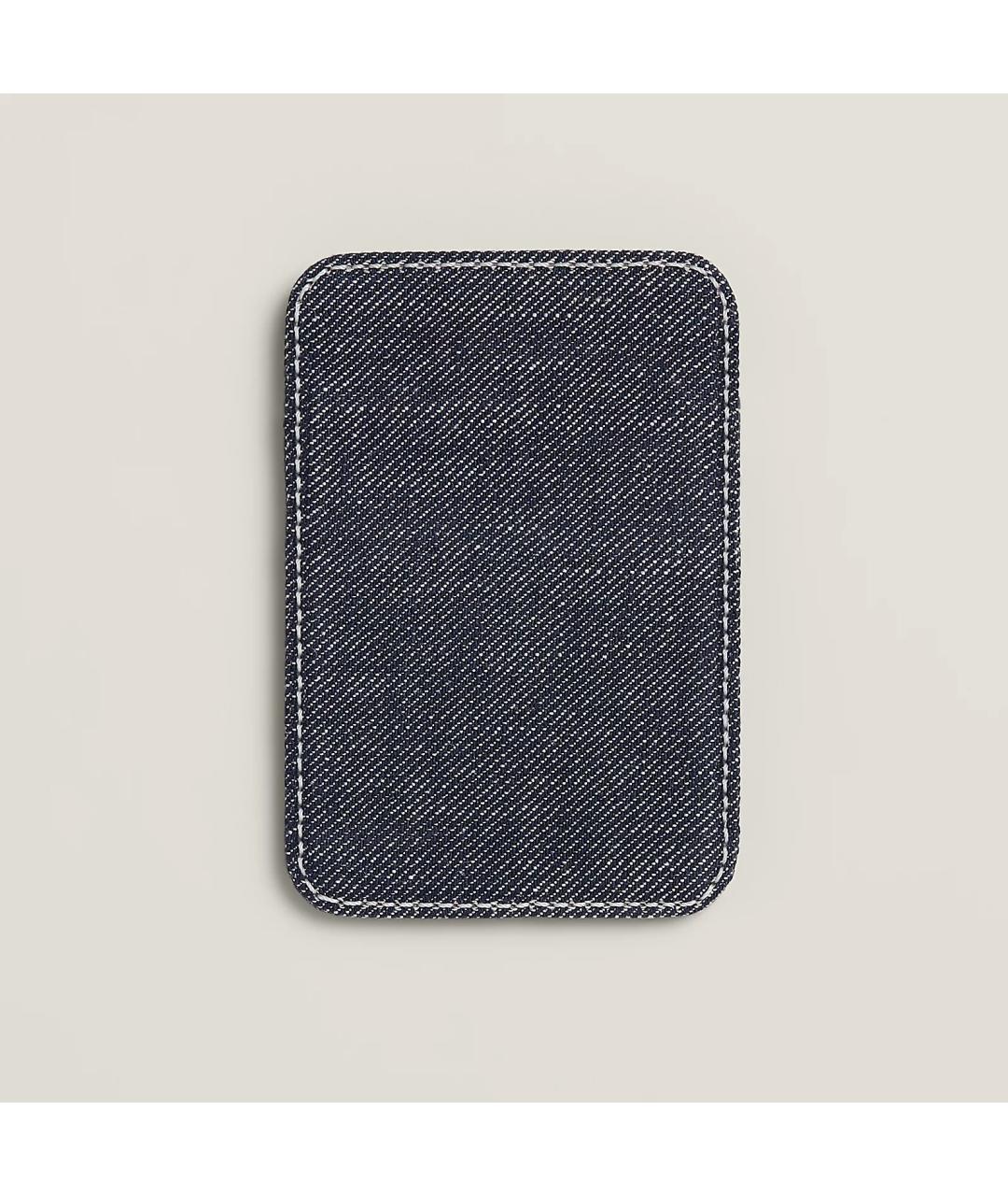 HERMES Синий кожаный кардхолдер, фото 2