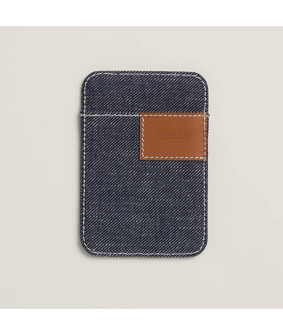 HERMES Синий кожаный кардхолдер, фото 5