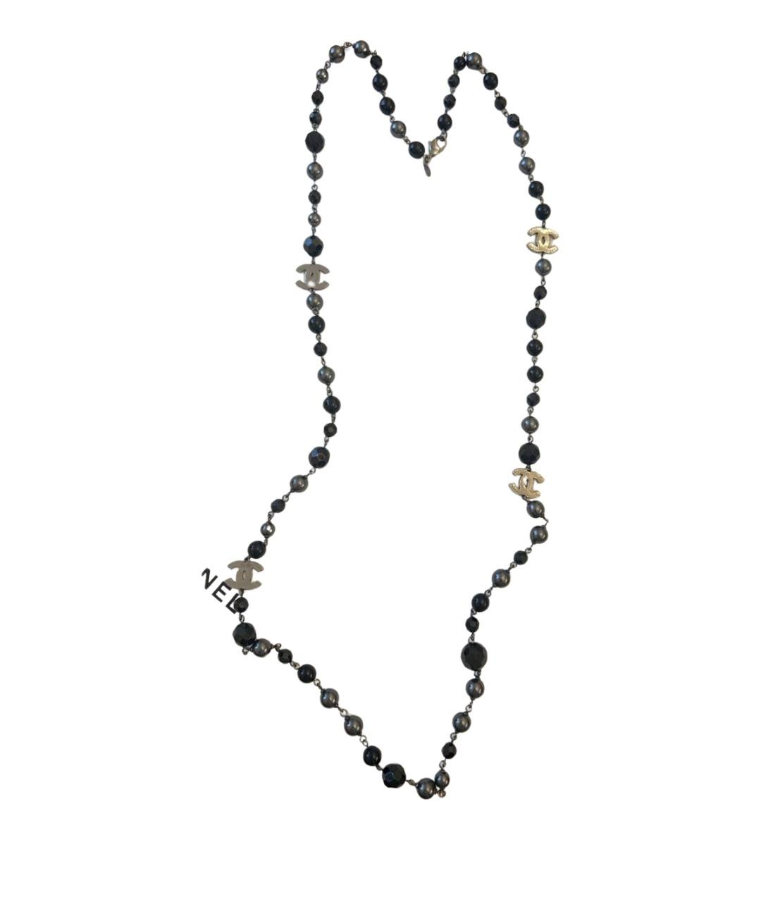 CHANEL Черное колье, фото 1