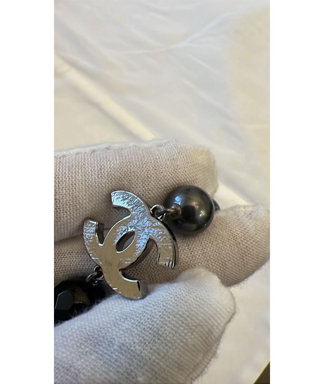 CHANEL Черное колье, фото 2