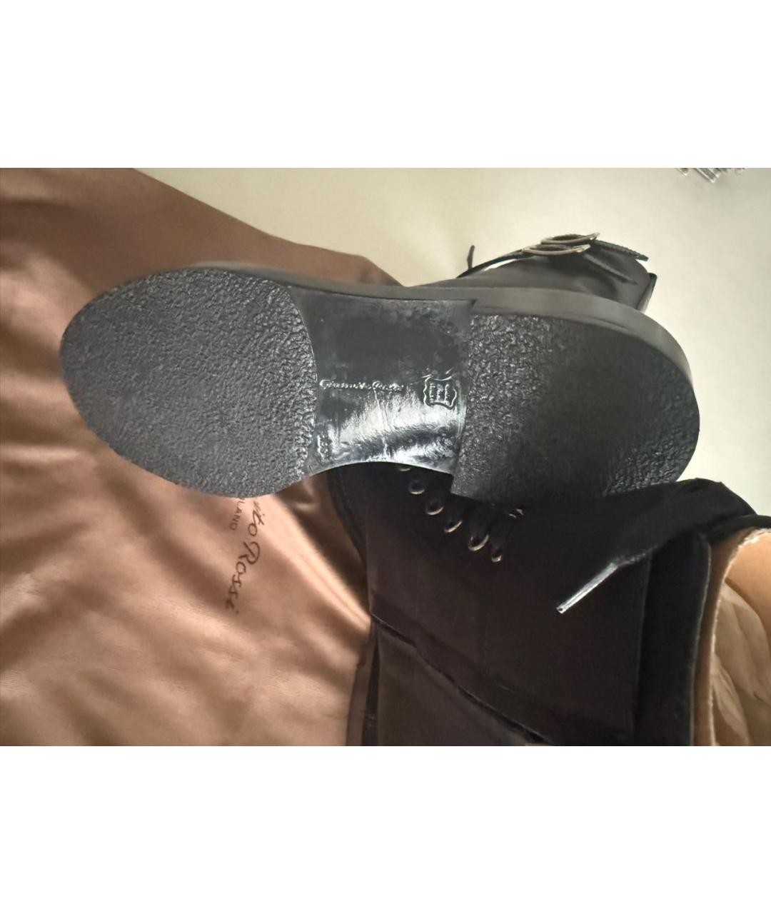 GIANVITO ROSSI Черные кожаные ботинки, фото 8