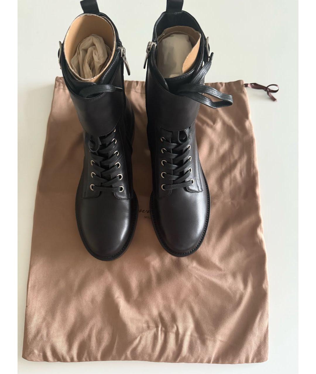 GIANVITO ROSSI Черные кожаные ботинки, фото 5