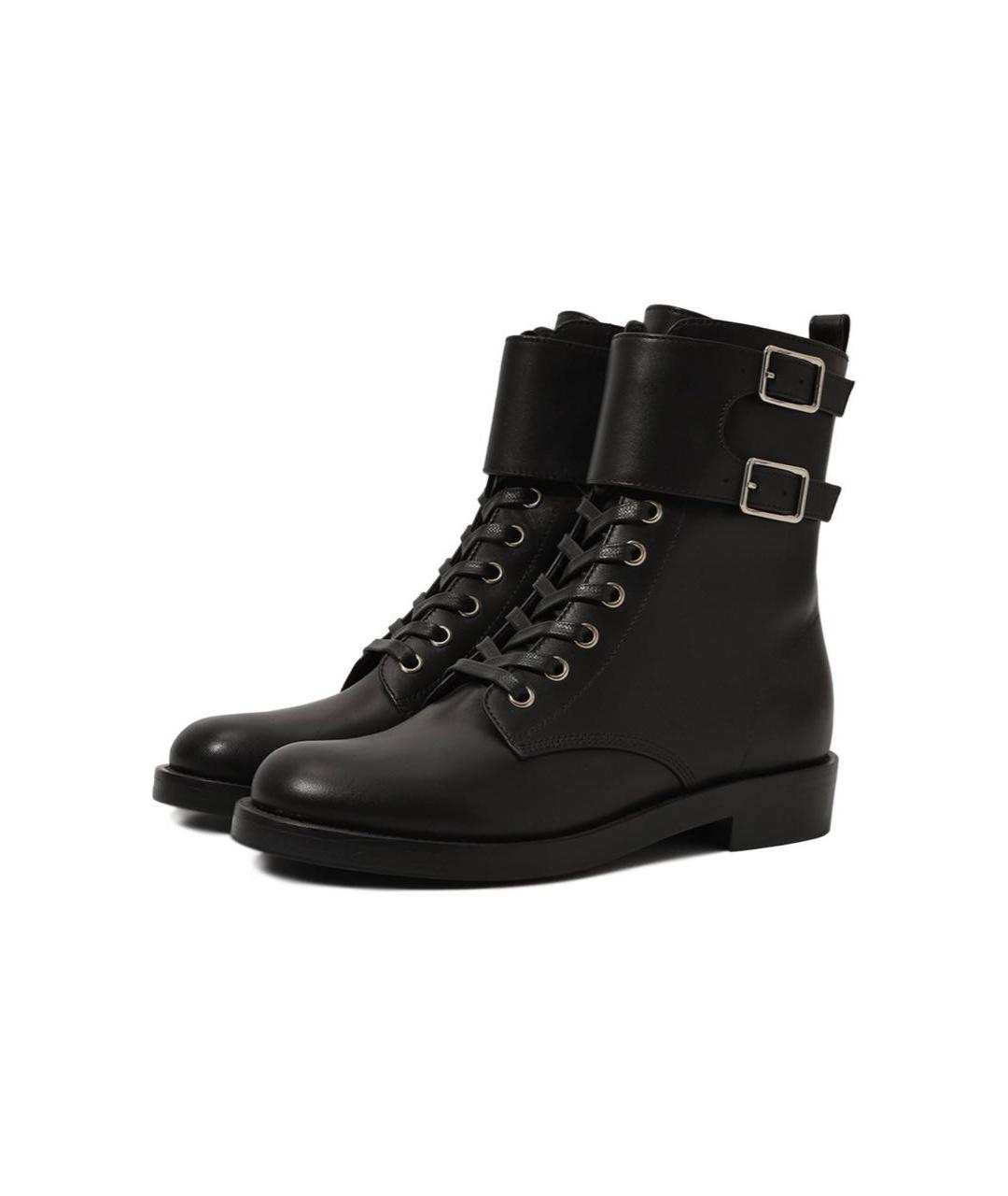 GIANVITO ROSSI Черные кожаные ботинки, фото 2