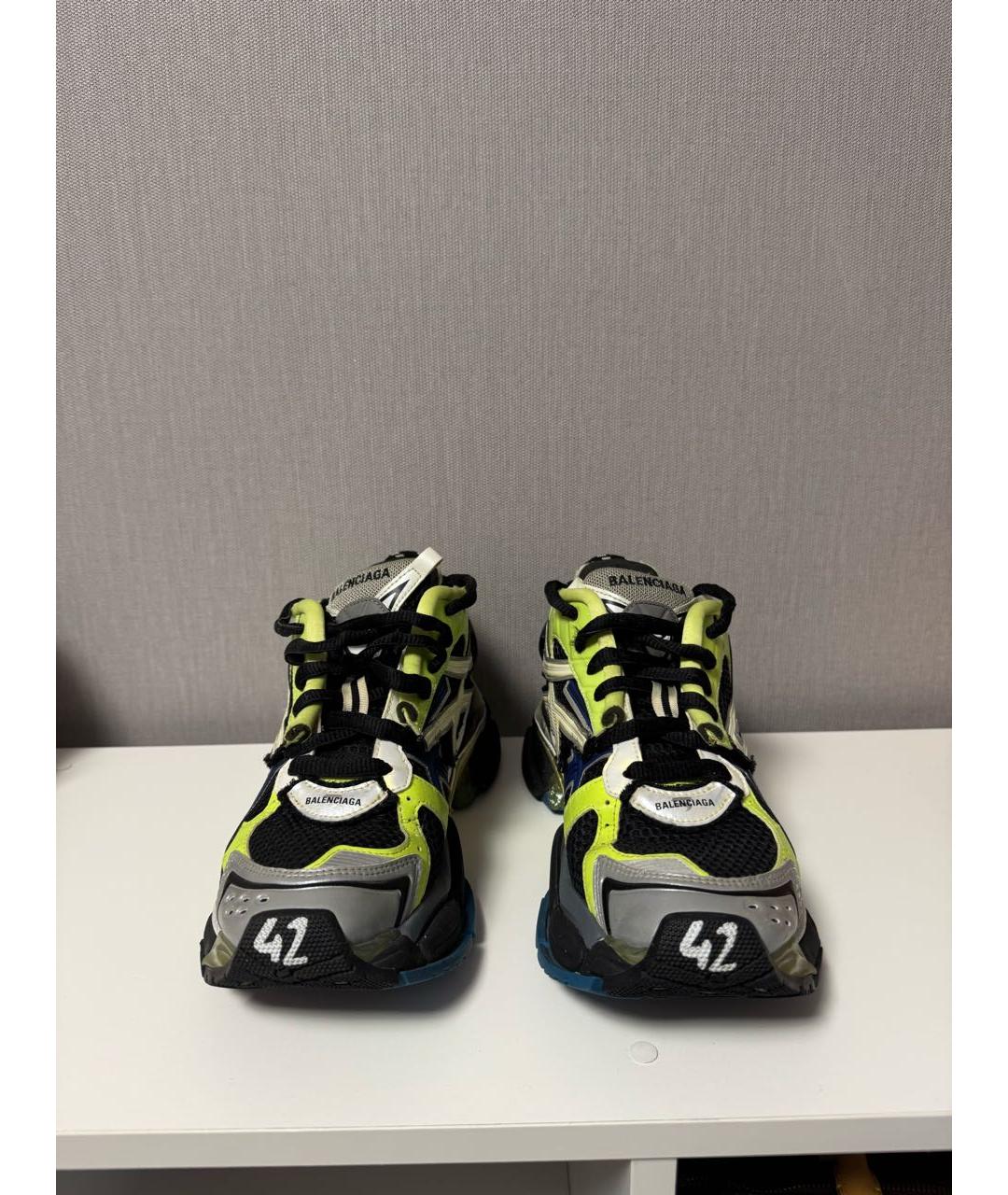 BALENCIAGA Мульти текстильные низкие кроссовки / кеды, фото 2