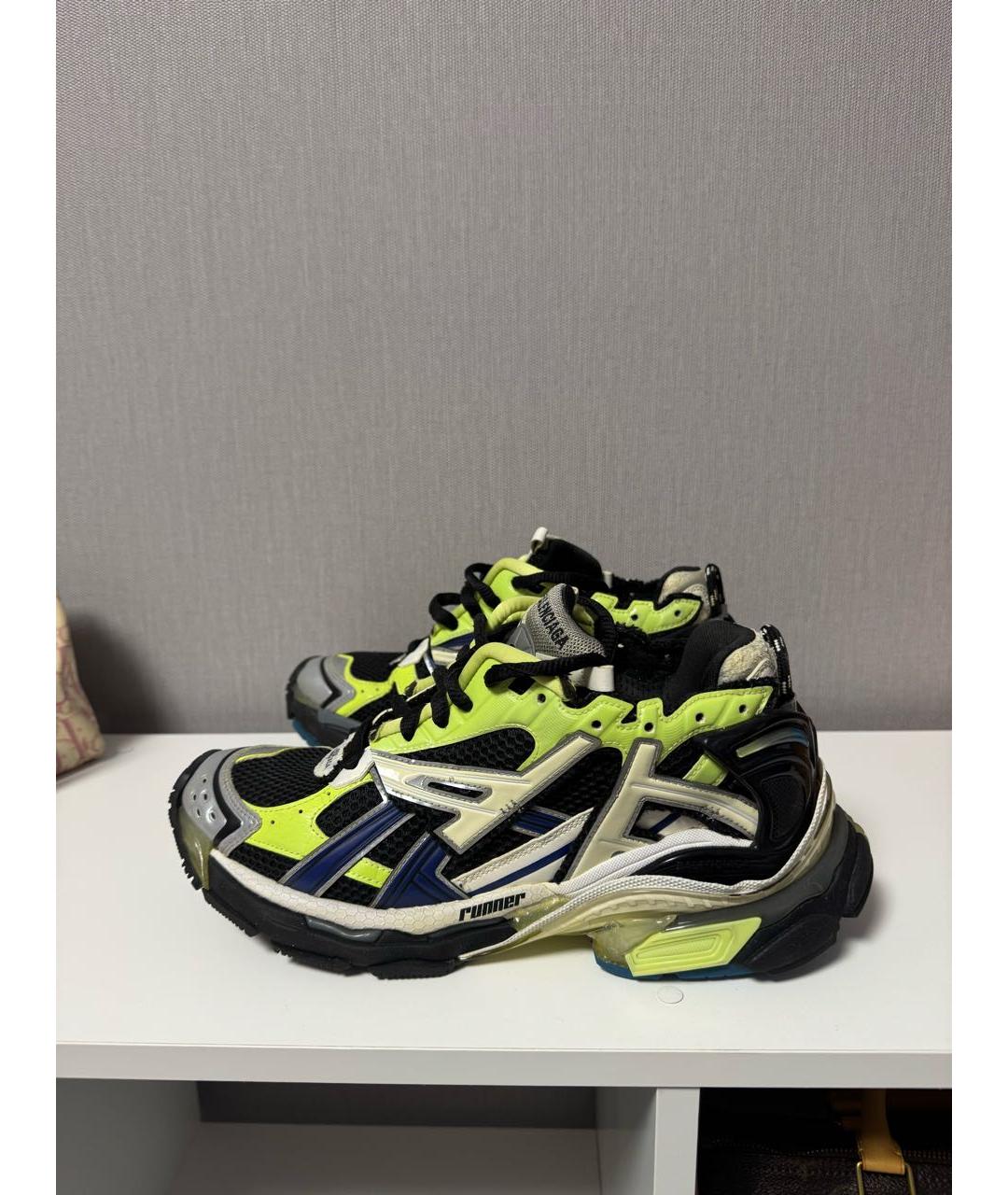 BALENCIAGA Мульти текстильные низкие кроссовки / кеды, фото 6