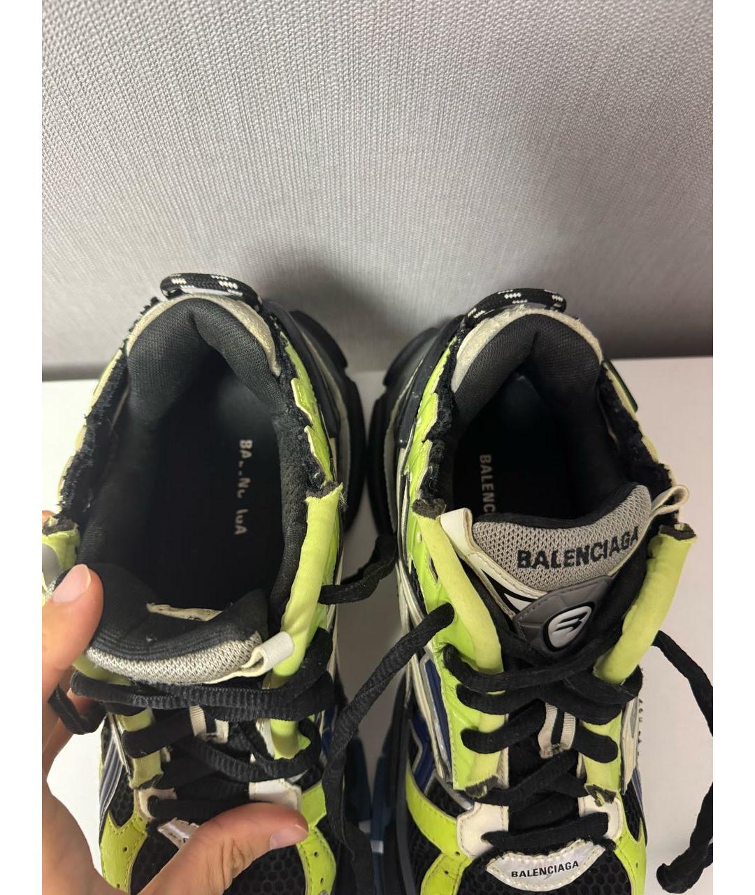 BALENCIAGA Мульти текстильные низкие кроссовки / кеды, фото 3