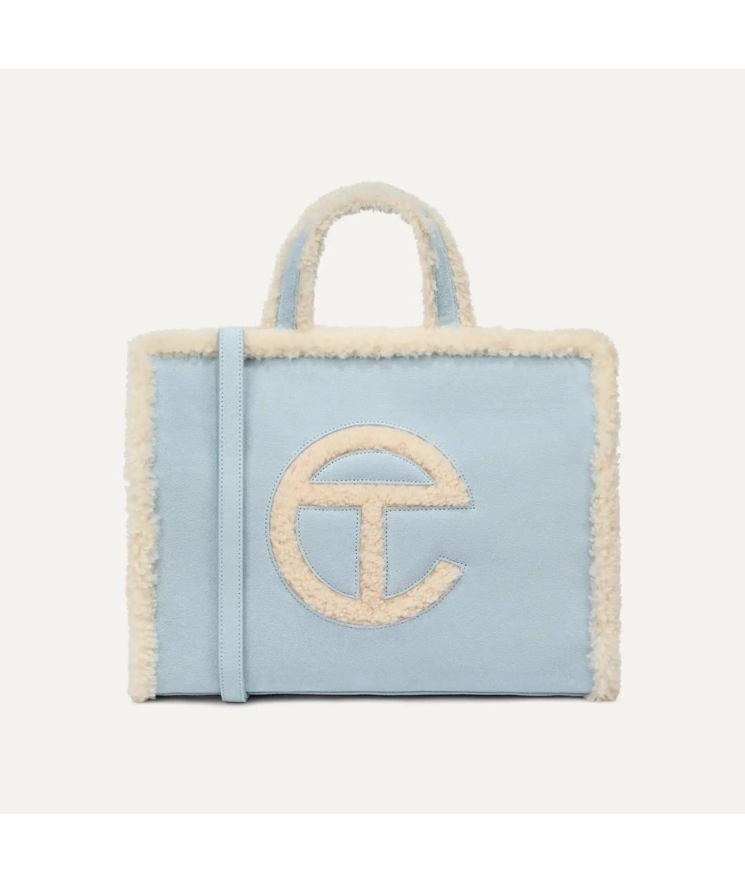 UGG AUSTRALIA Голубая замшевая сумка тоут, фото 3