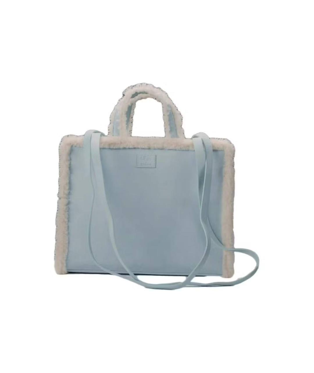 UGG AUSTRALIA Голубая замшевая сумка тоут, фото 2