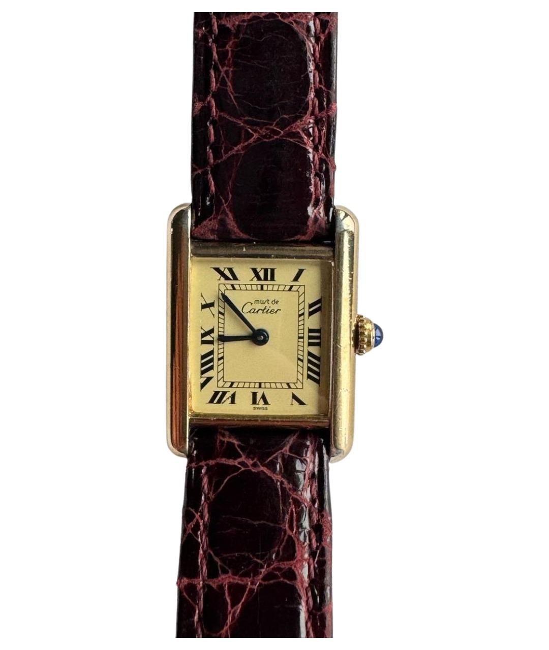CARTIER Бордовые часы, фото 1