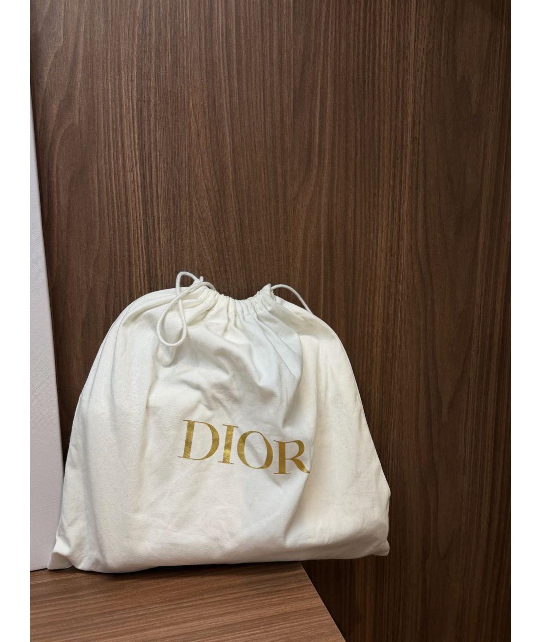 CHRISTIAN DIOR Белая кожаная сумка через плечо, фото 6