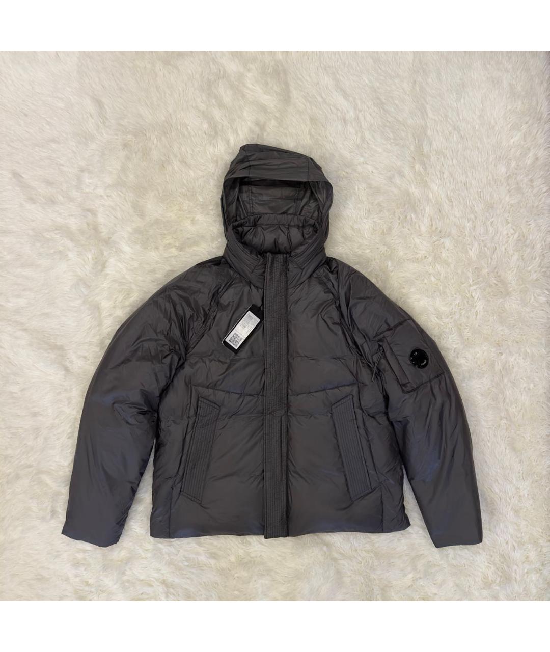 CP COMPANY Серый полиэстеровый пуховик, фото 8