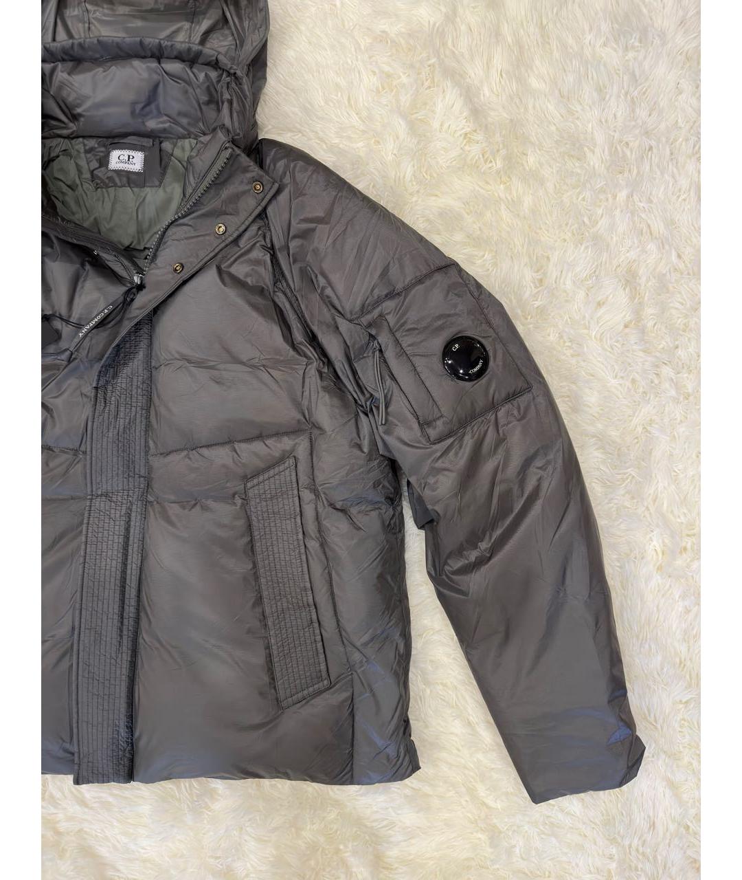 CP COMPANY Серый полиэстеровый пуховик, фото 5