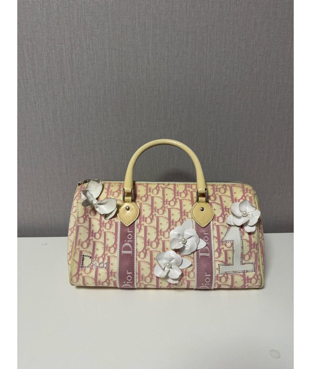 CHRISTIAN DIOR Розовая сумка с короткими ручками, фото 7