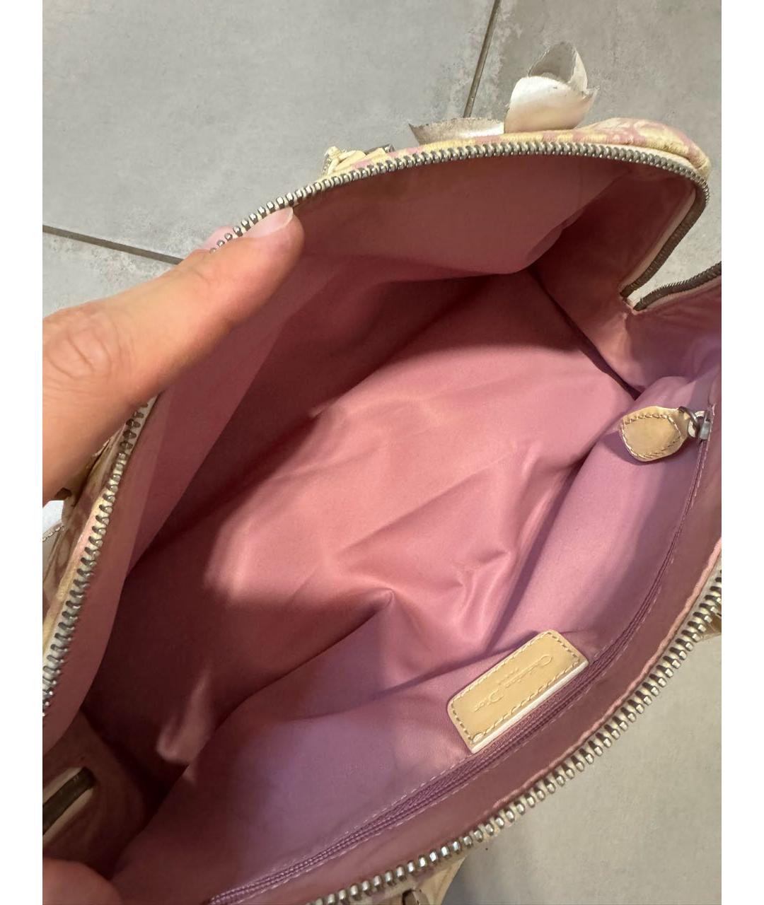 CHRISTIAN DIOR Розовая сумка с короткими ручками, фото 4