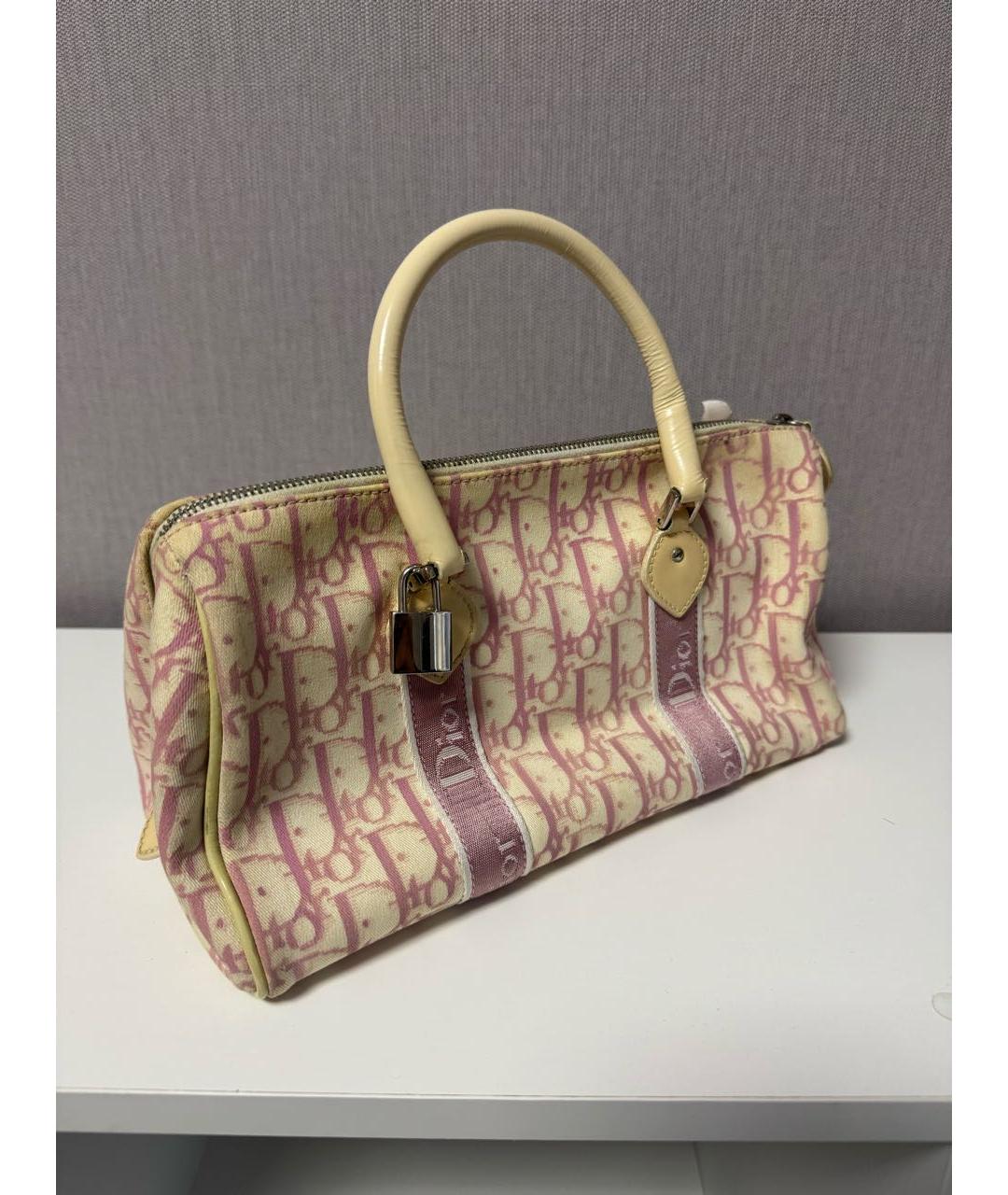 CHRISTIAN DIOR Розовая сумка с короткими ручками, фото 3