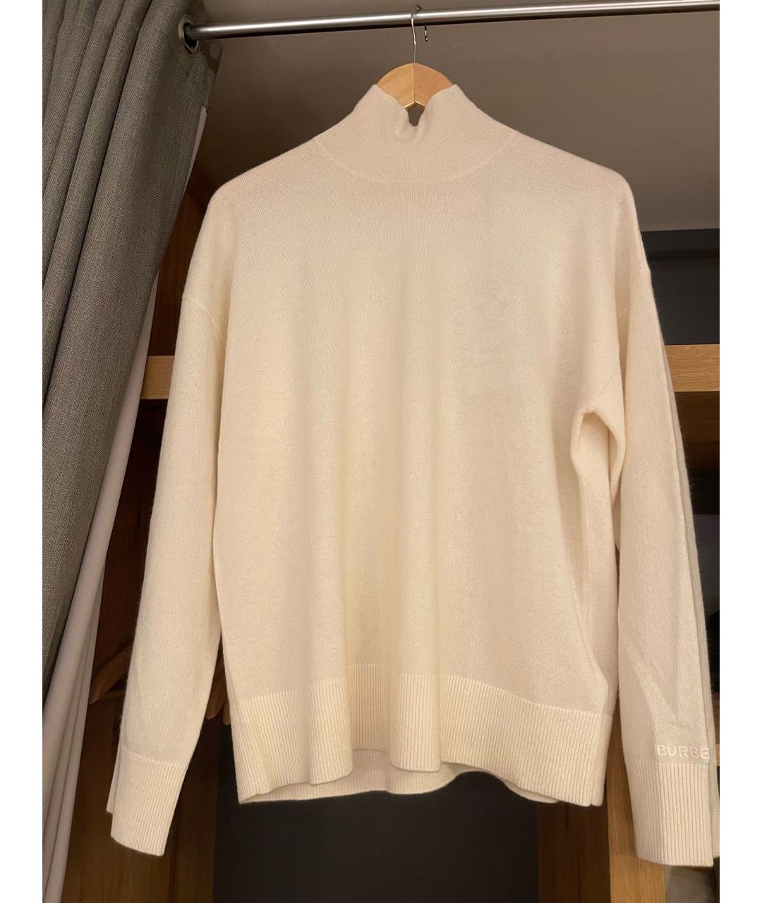BURBERRY Бежевый кашемировый джемпер / свитер, фото 7