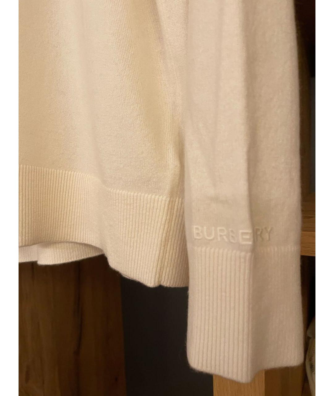 BURBERRY Бежевый кашемировый джемпер / свитер, фото 3