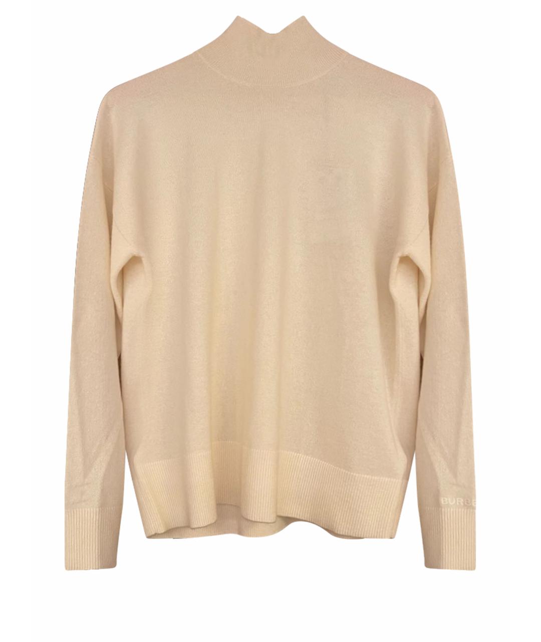 BURBERRY Бежевый кашемировый джемпер / свитер, фото 1